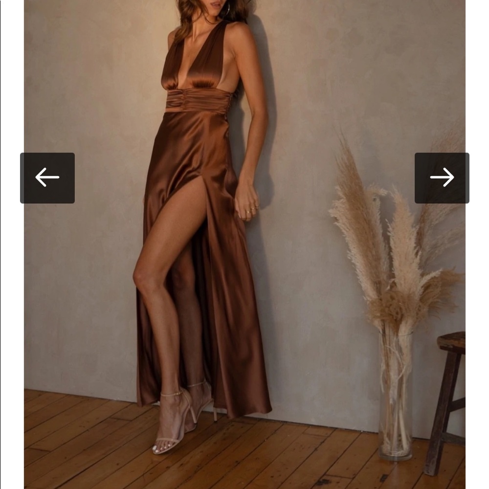 Two Bodies - Kasey Dress in Mocha - XS - NEVER WORN